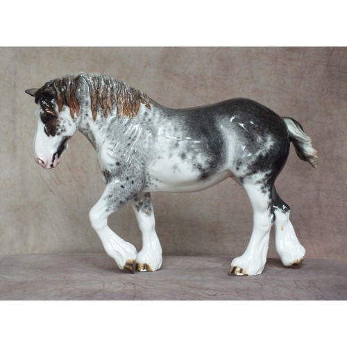 Babette, Draft Mare - Roan Sabino