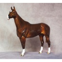 Beswick Thoroughbred Connoisseur Arkle mold - Dapple Chestnut