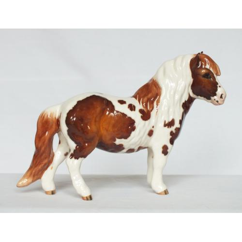 Beswick Wooley Shetland Pony Mold - Chestnut Pinto