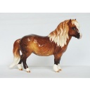 Beswick Wooley Shetland Pony Mare Mold - Dapple Chestnut