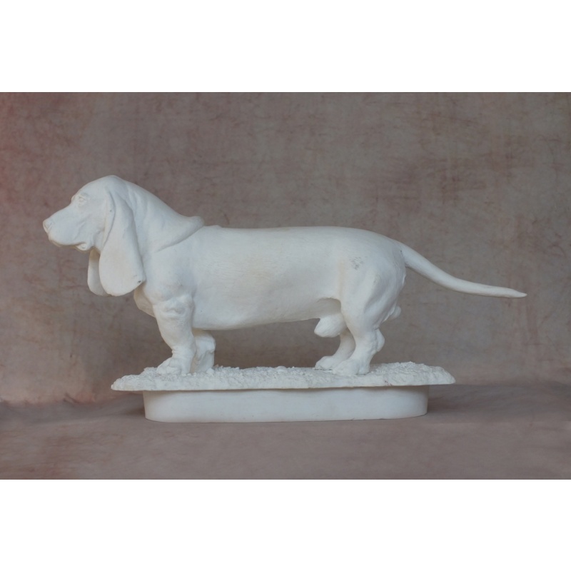 Basset Hound - Fine Bone China Bisque - Very Rare