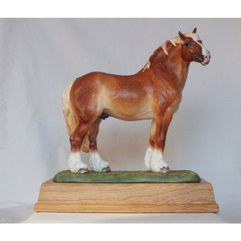 Gustav, Draft Stallion - on Base Version - Original Finish Painting Standard