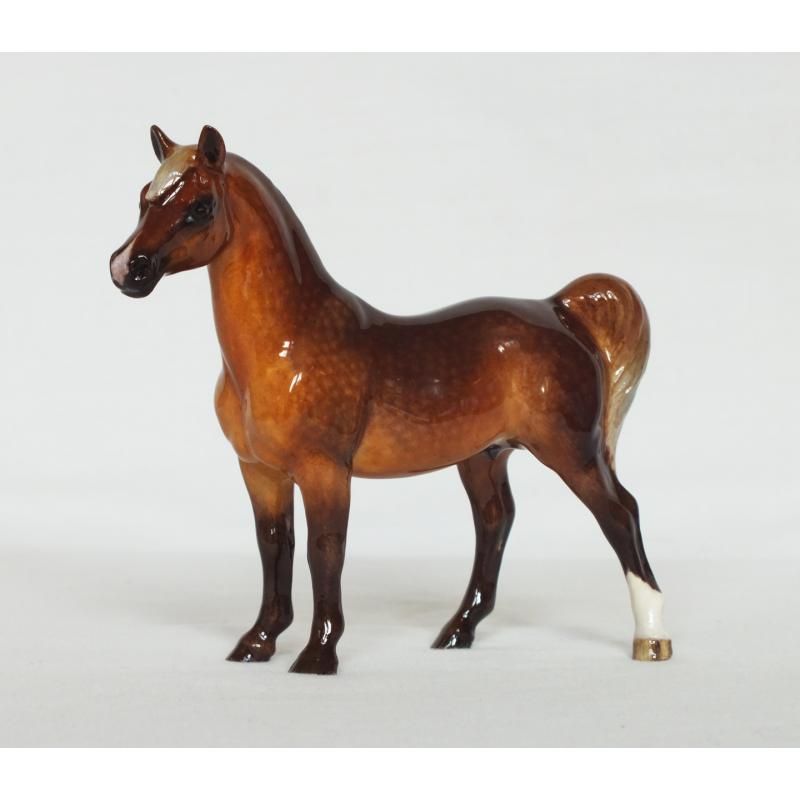 Hagen Renaker Arab Stallion - Dapple Chestnut