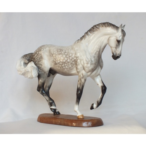 Lohengrin, WB Stallion - Dapple Grey Painting Standard