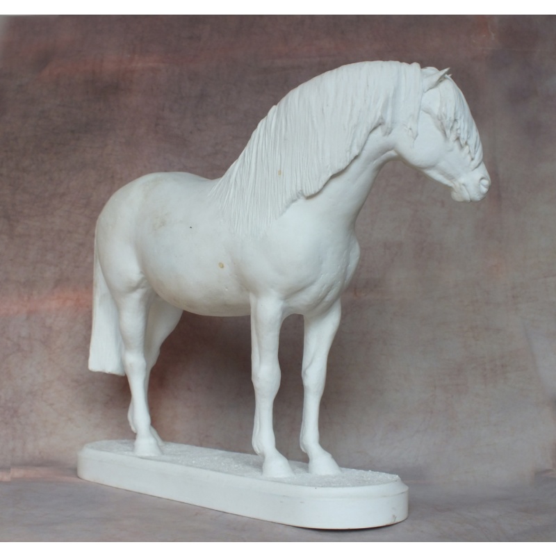 Welsh Pony - Fine Bone China Bisque - Very Rare - Shorter Forelock Version