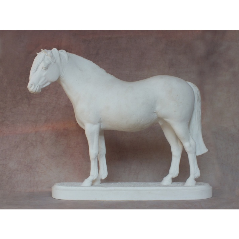 Welsh Pony - Fine Bone China Bisque - Very Rare - Shorter Forelock Version