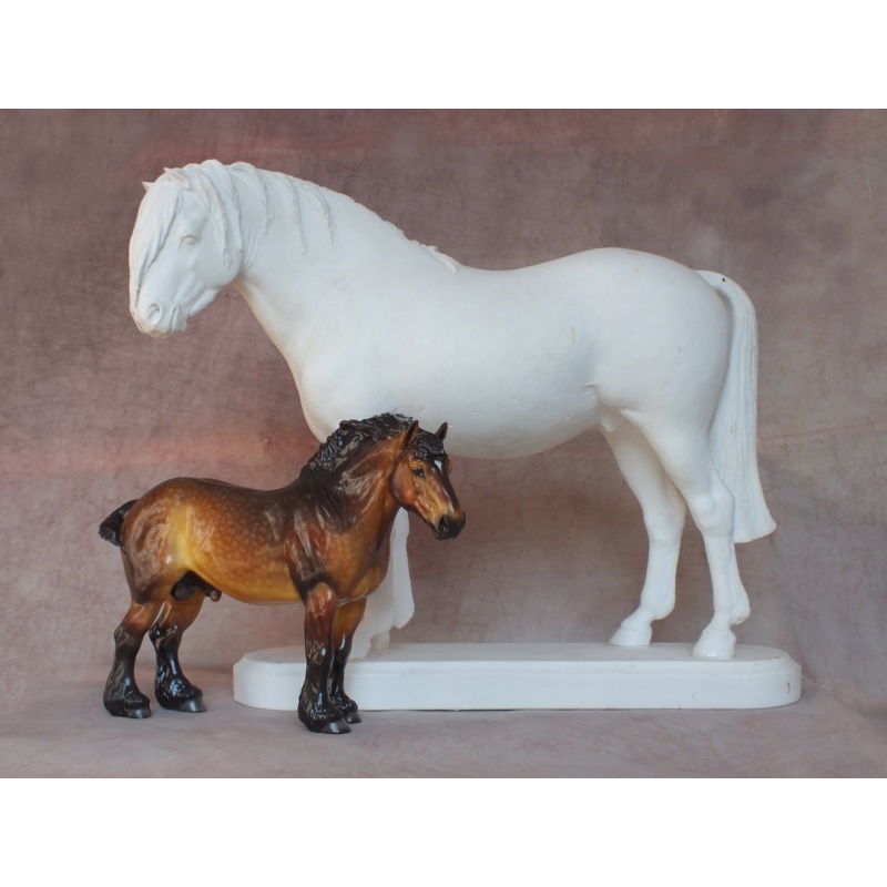 Welsh Pony - Fine Bone China Bisque - Very Rare - Longer Forelock Version