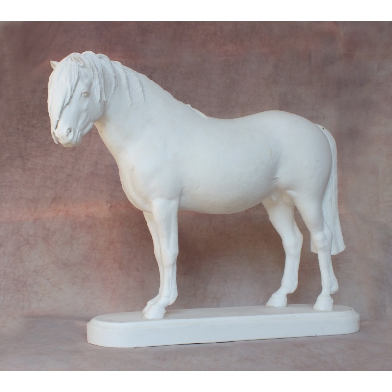 Welsh Pony - Fine Bone China Bisque - Very Rare - Longer Forelock Version