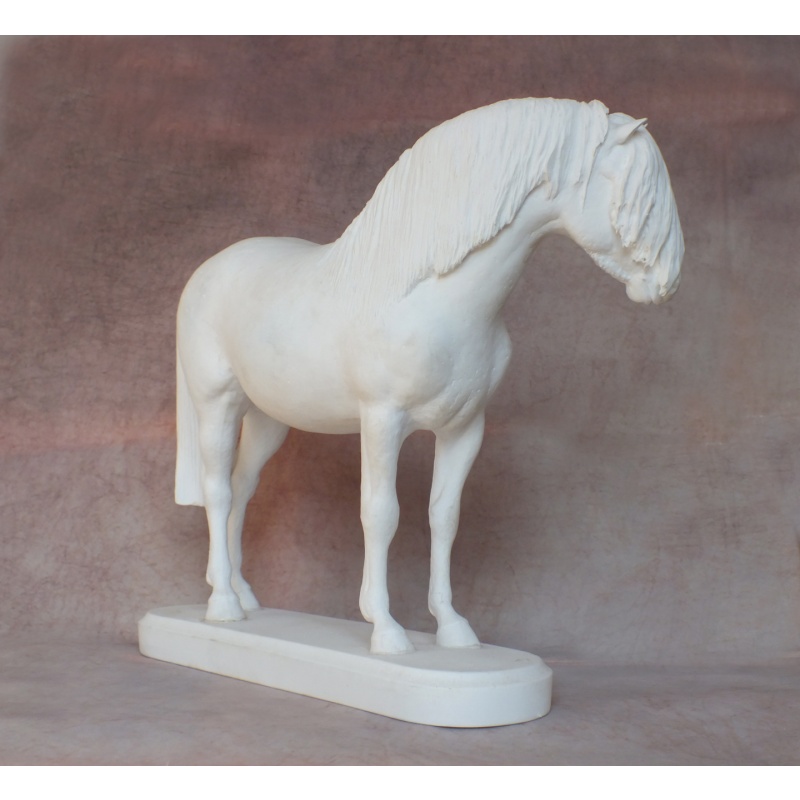 Welsh Pony - Fine Bone China Bisque - Very Rare - Longer Forelock Version