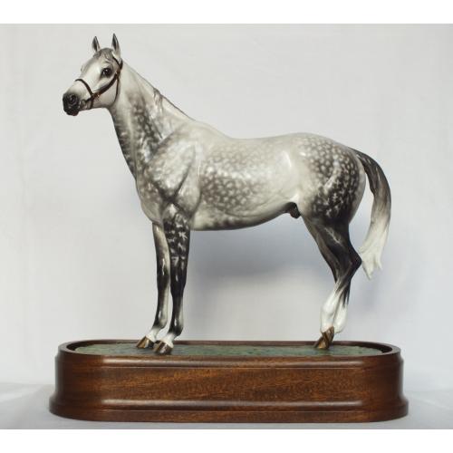 Royal Worcester Mill Reef Thoroughbred - Custom to Dapple Grey