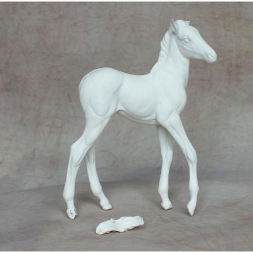 Royal Worcester Foal - Bisque - Damaged