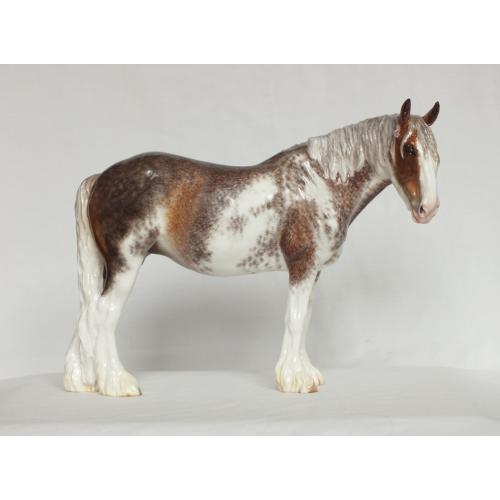 Rose - Draft / Shire Mare - Roan Sabino