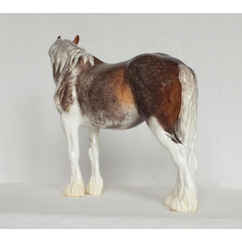 Rose - Draft / Shire Mare - Roan Sabino