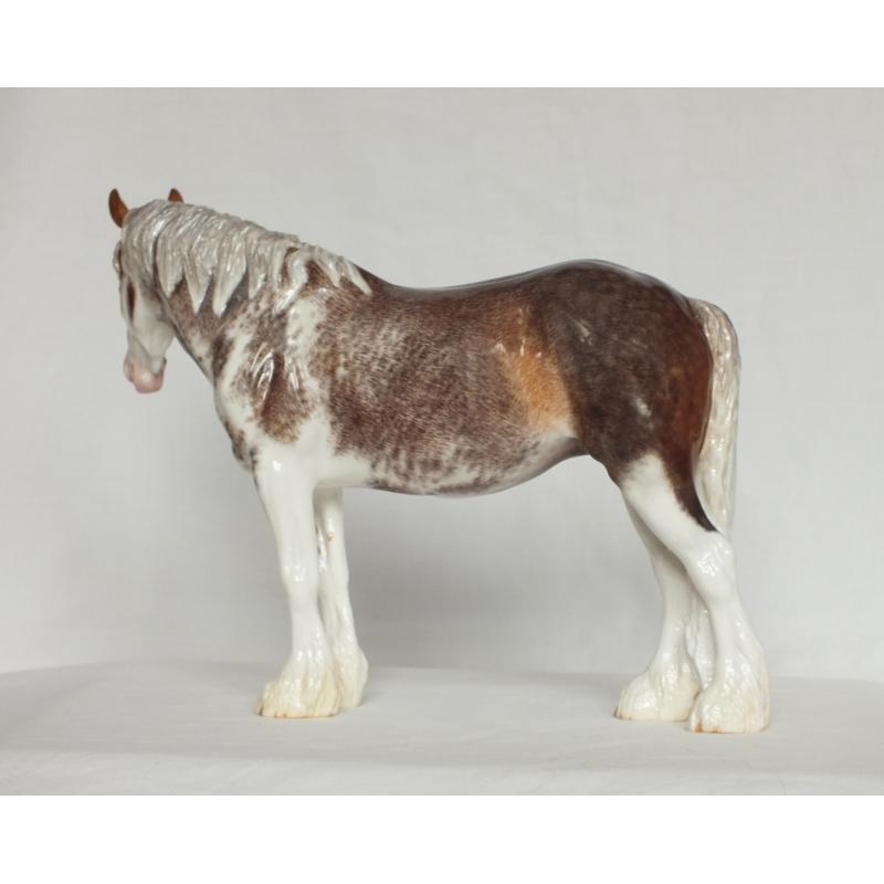 Rose - Draft / Shire Mare - Roan Sabino