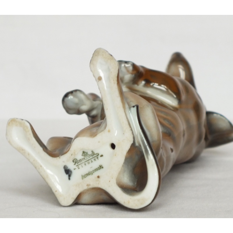 Two China Dogs - Royal Worcester and Rosenthal.