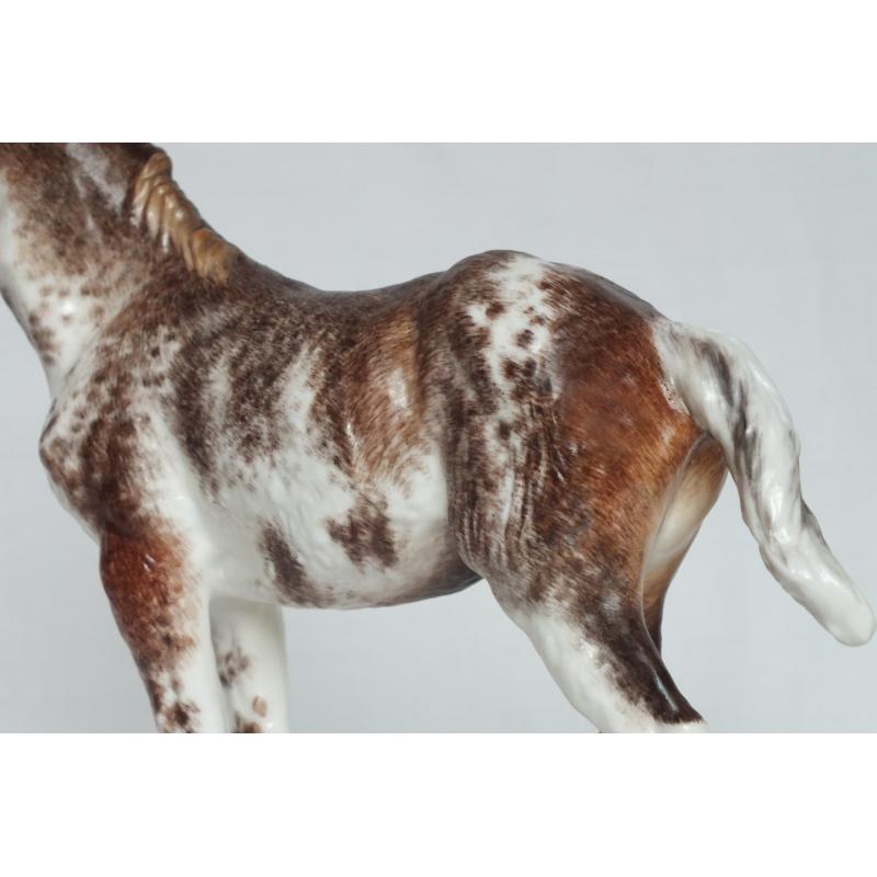 Rosita, Shire / Draft Horse Foal - Roan Sabino - Clay Custom