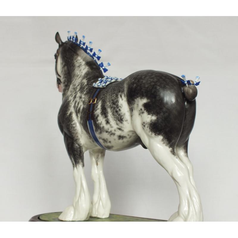 Royal Worcester Clydesdale - Grey Roan