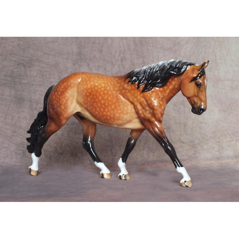Cowboy Tater, Stock Horse - Golden Dapple Dun